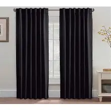 Cortina Tropical Larga Negro 1.40x2.00mts 