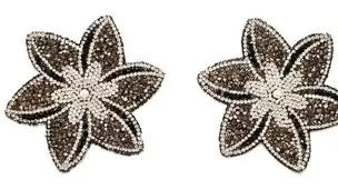 Apliques Strass Flor 32mm