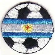 Apliques Bordado Pelota Bandera 7X7
