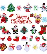 Apliques Bordado Navidad 57*62mm