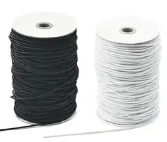 Elastico Cordón Blanco- Negro