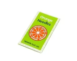 Aguja Maquina Overlock Orange Pta Bolita x10 Unidades