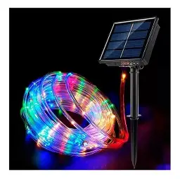 Manguera Led RGB Con Panel Solar