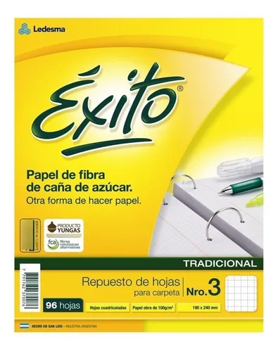 Repuesto  Exito 96 Hojas RY