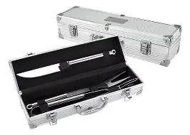 Set Asado Caja Metal x3PCS