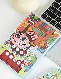 Cuaderno labubu con calculadora 