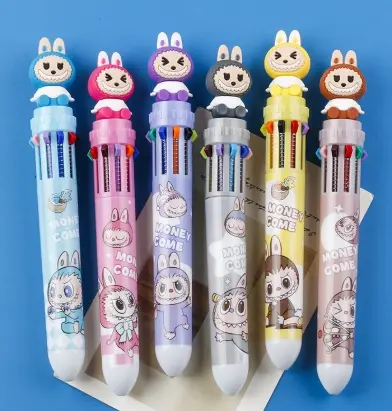 Lapicera Labubu x10 Colores