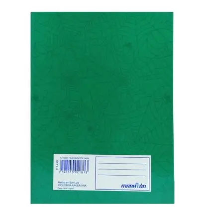 Cuaderno Maraton 84 Hojas RY VERDE