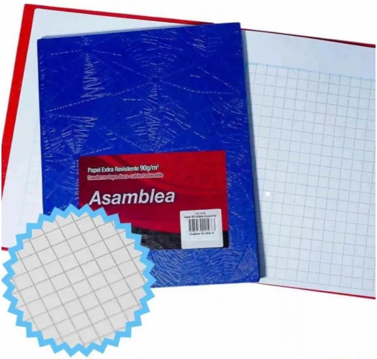 Cuaderno Asamblea TIPO ABC  RY - 50 hojas AZUL