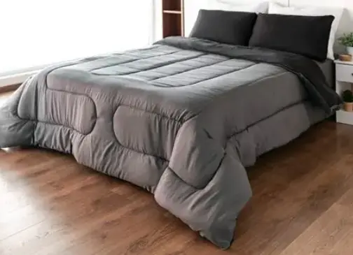 Acolchado Liso Reversible 21/2 Pl