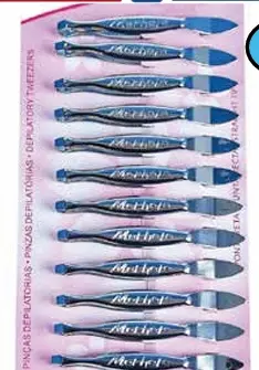 Pinza de Depilar Plateada C/U
