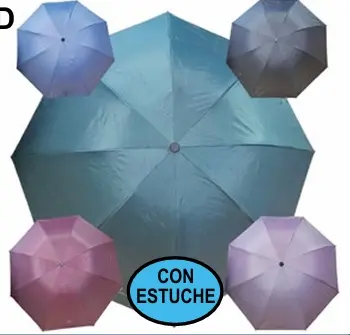 Paragua UV liso C/ Estuche