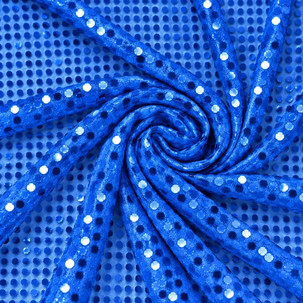 Falso Paliette Azul 