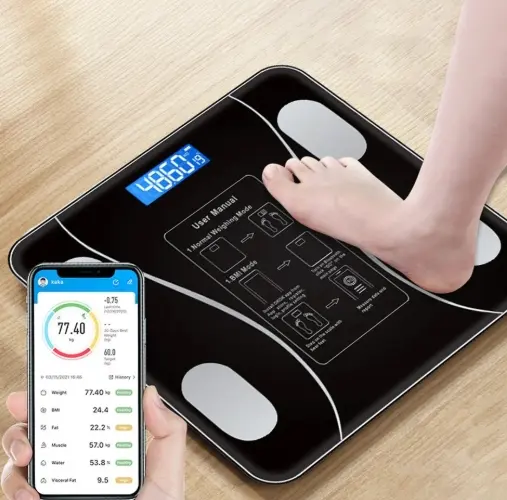 Balanza Digital + App p/Celu hasta 180kg
