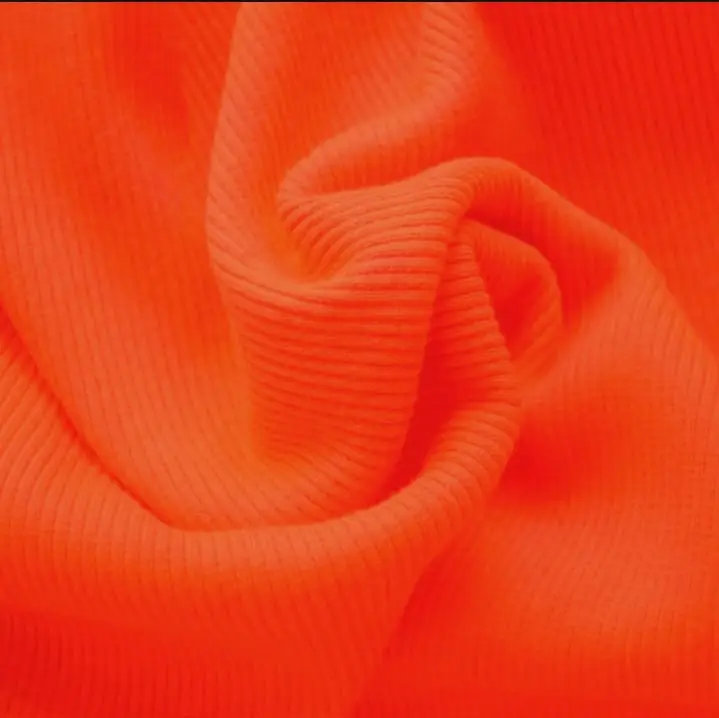 Morley Liso Lineas Finas Y Anchas Naranja 