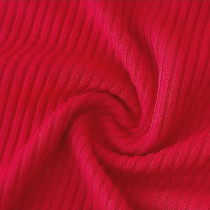 Morley Liso Lineas Finas Y Anchas Rojo