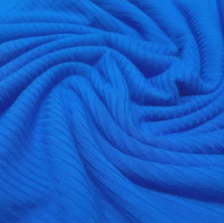 Morley Liso Lineas Finas Y Anchas Azul