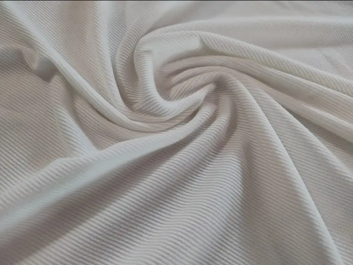 Morley Liso Lineas Finas Y Anchas Blanco 