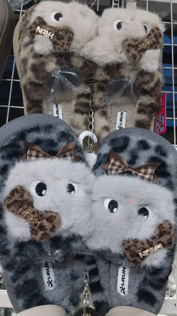 Pantufla Peluche  Moño