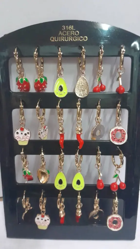 Aros Dorado Frutita y Donas