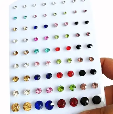Aros Strass Colores
