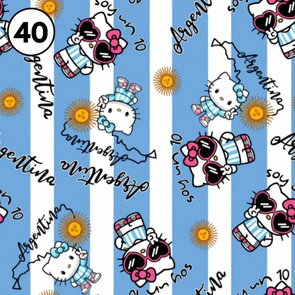 Modal  Estampad 40 Hello Kitty Argentina 
