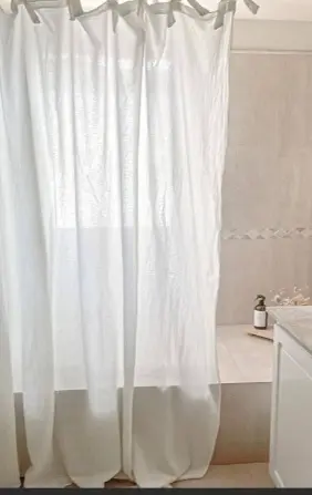 Cortina de Baño HITA gasa arrugada