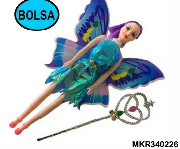 Muñeca Con Alas y Acc