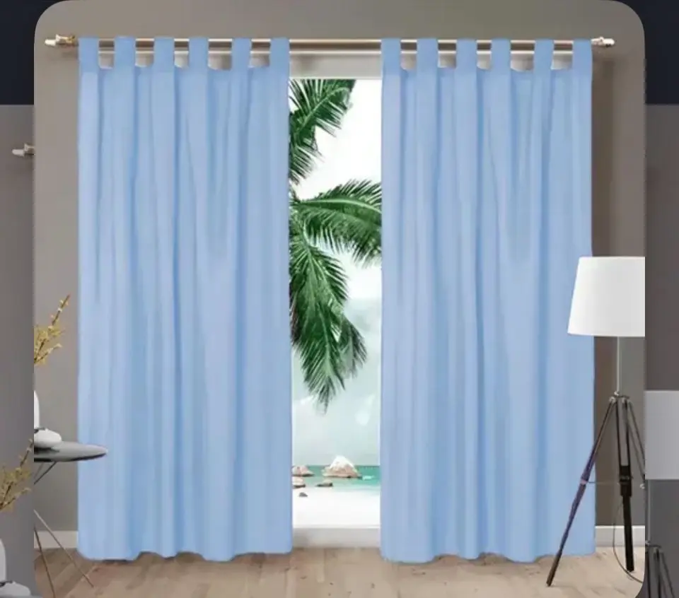 Cortina Tropical Larga Celeste1.40 x 2.00 mts 