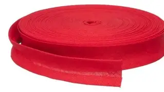 Cinta Al Bies 20mm Poplin XMTS Rojo