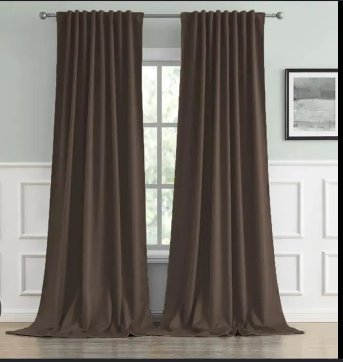 Cortina Tropical Larga Marron 1.40 x2.00 mts 