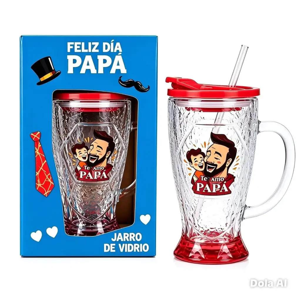 Vaso Copa Vidrio "feliz dia papa"