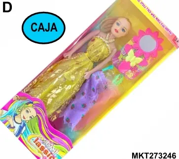 Muñeca en Caja Con Accesorios