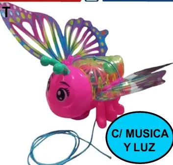 Arrastre Mariposa Con Luz y Sonido