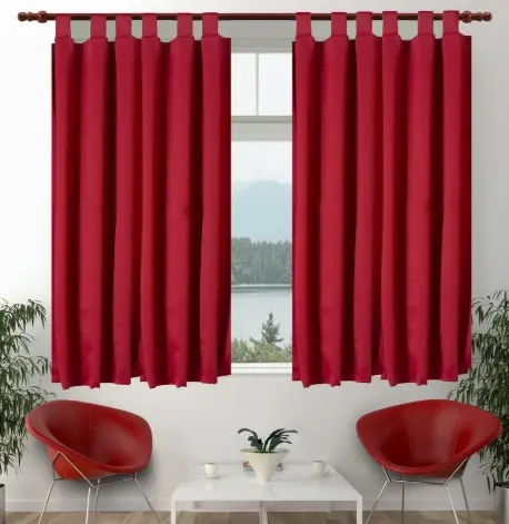 Cortina corta Dumoy 1.35 X 1.50 mts Rojo
