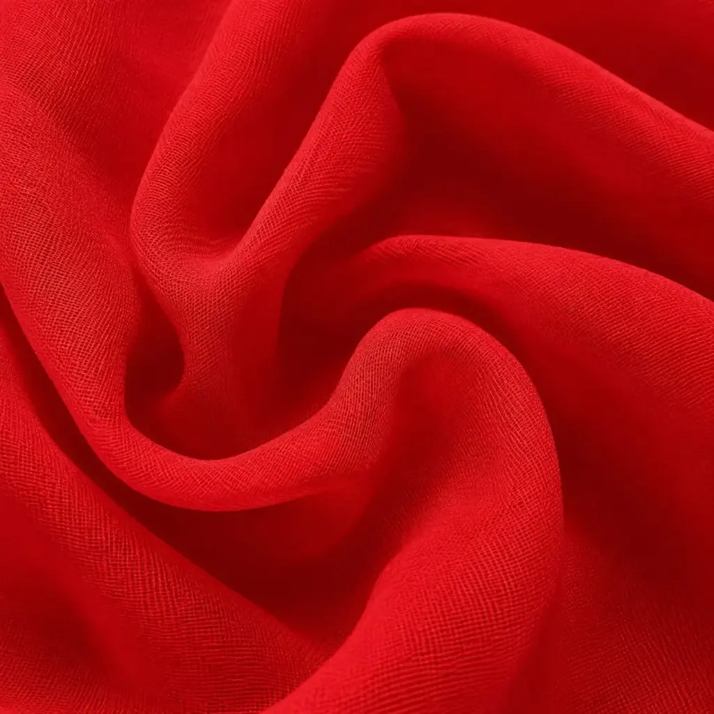 Gasa O Gasa Muselina Lisa Rojo
