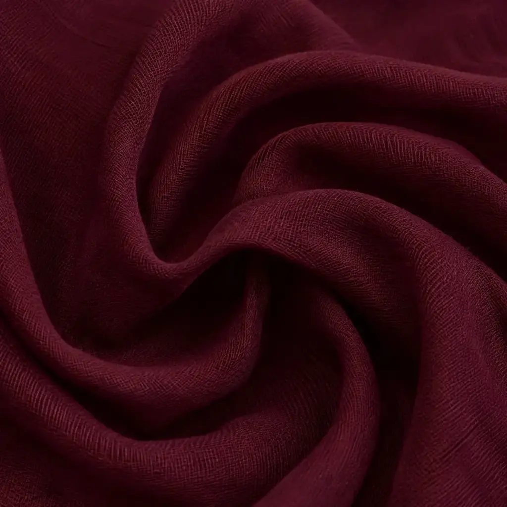 Gasa O Gasa Muselina Lisa Bordo 