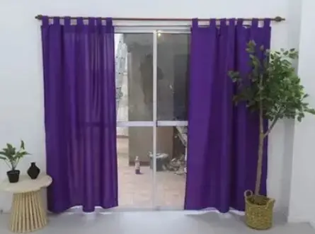 Cortina Tropical Violeta Larga DUMOY 