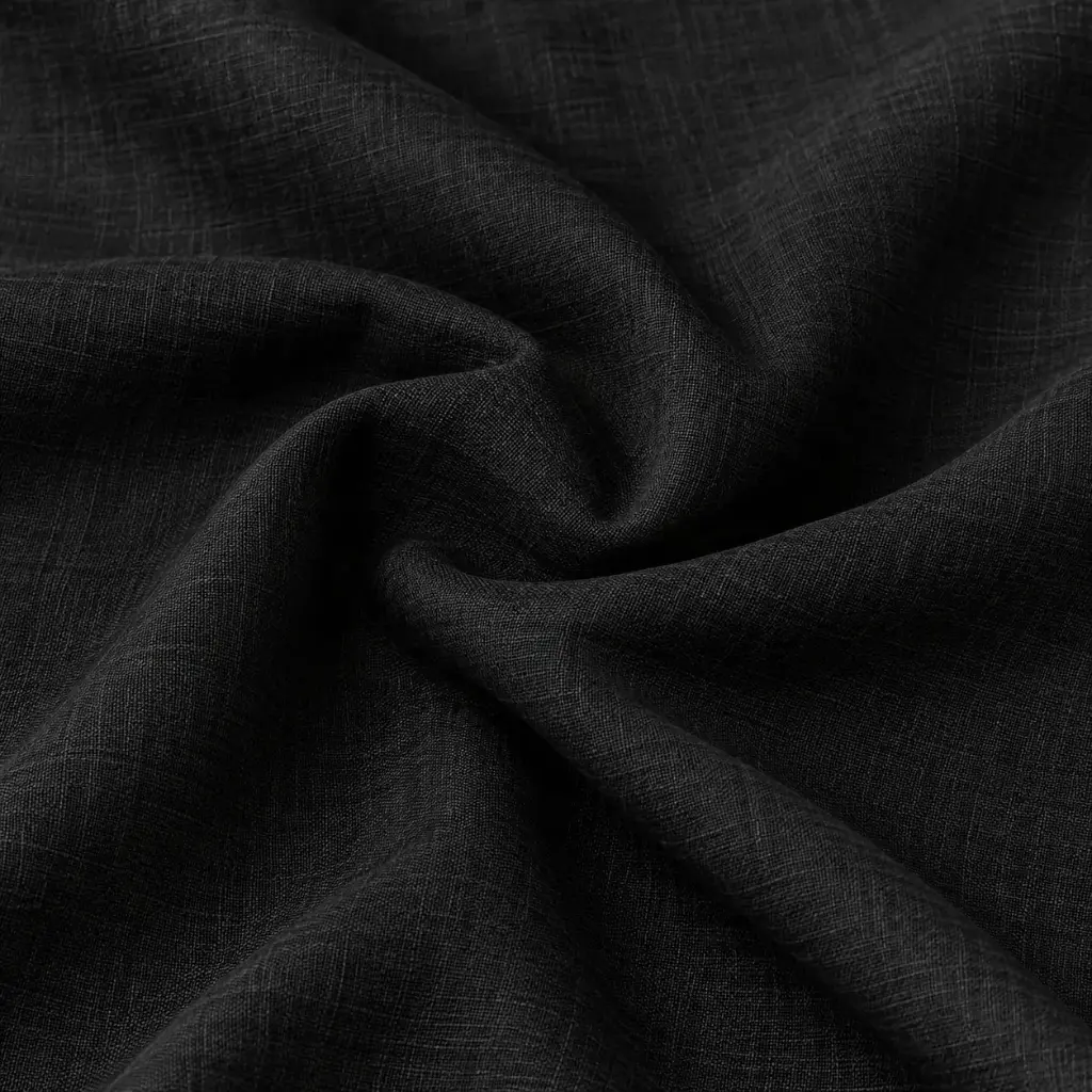 Lino 100% Algodon Negro 