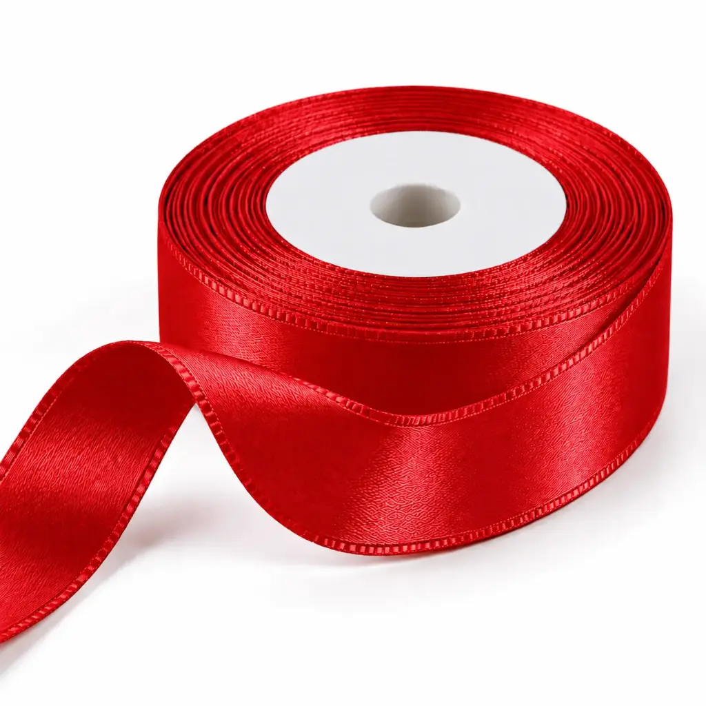 Cinta Raso n°2 Rojo 