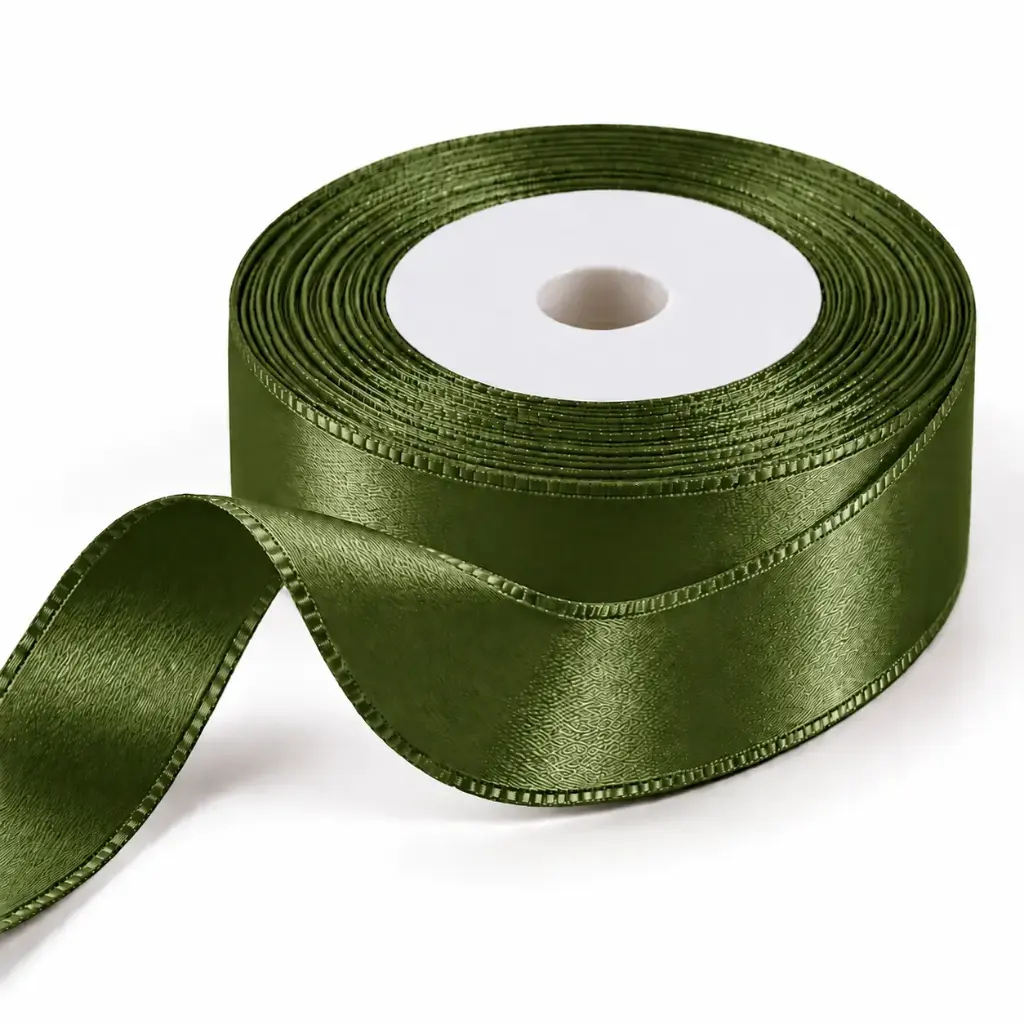 Cinta Raso n°2 Verde Musgo 