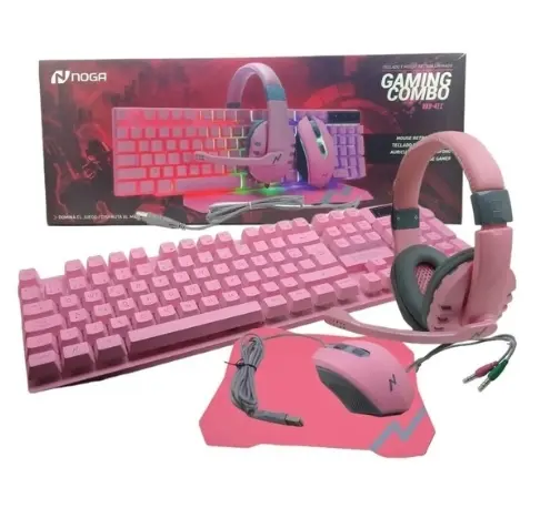 Combo Gamer  Rosa