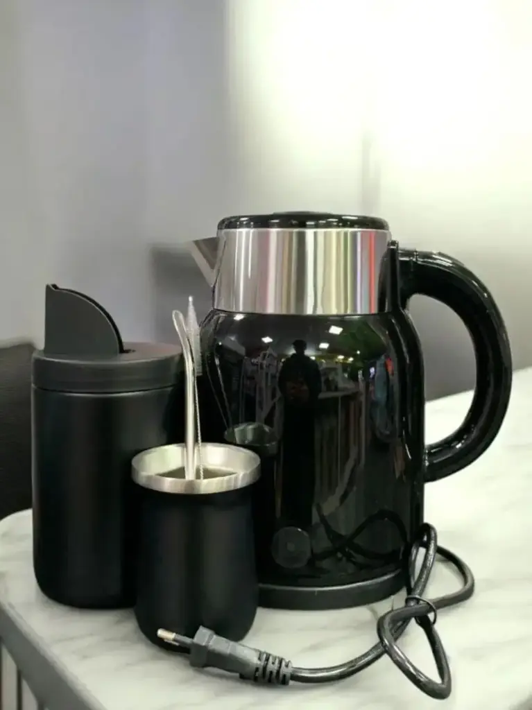 Set Pava Electrica  + Yerbera + Mate