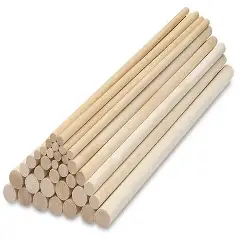 Tarugo de Madera ( Palo Blanco) 10ml x 1mt