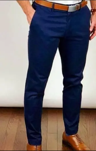 Pantalon Gabardina Azul Marino