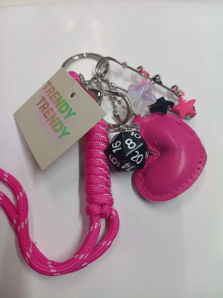 Llavero Trendy Corazon Fucsia