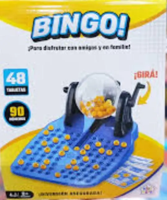 Bingo Familiar En Caja Con Bolillero (25x22x10cm)