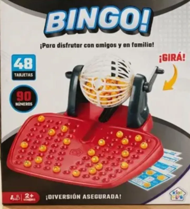 Bingo Con 90 Numeros Y 48 Cartones Con Bolilleros (24x22cm)