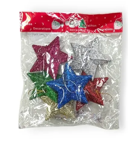 Adorno Navideño Estrella x6