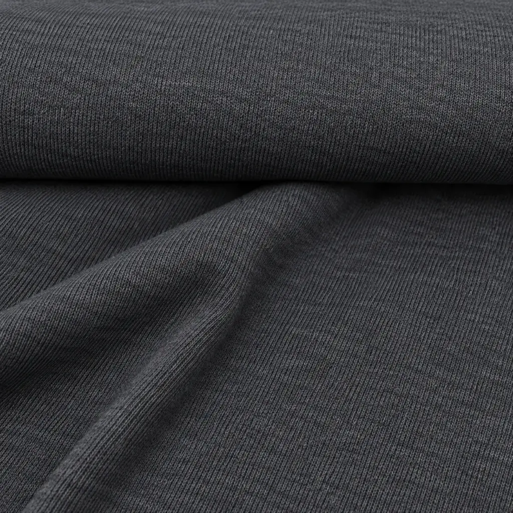 Jersey Seda Liso Set De Poliester Gris Oscuro 1.6Mts Rinde 5Mts